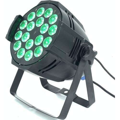 2pcs/lot Led Par Light 18x12W 4in1 RGBW Flat Plastic LED Par Can Disco Lamp Stage Lights Luces Discoteca Laser Beam Luz de Pro