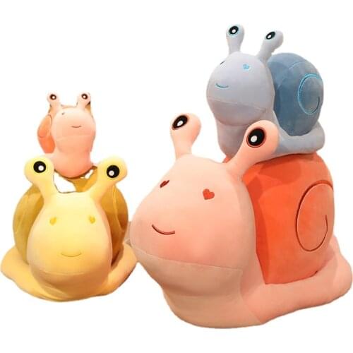 Snail plush toy cute animal pillow stuffed soft cute snail doll sofa cushion cute girl birthday gift 20-60 cm