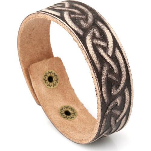 Casual Narrow Genuine Leather Vintage Punk Bracelet For Men Women New Design Resizable Bracelets Pulseras Mujer