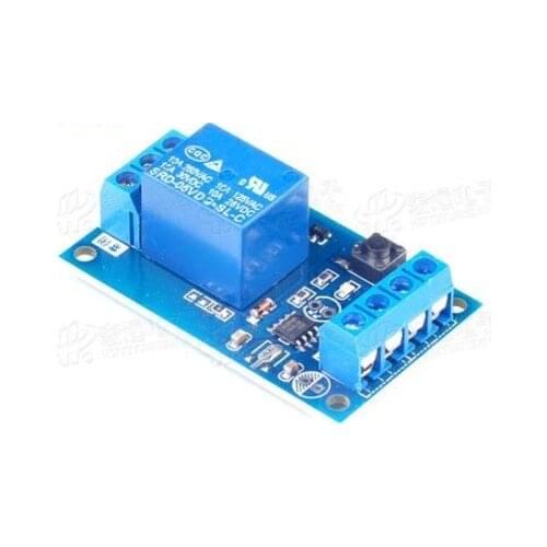 5V Single Bond Button Bistable Relay Module Modified Car Start and Stop Self-Locking Switch One Key
