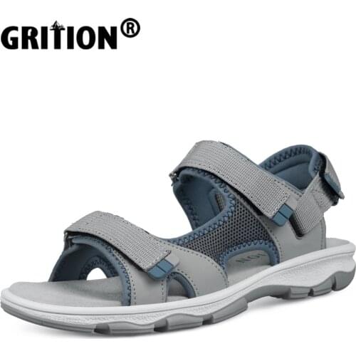 GRITION Women Outdoor Sandals Casual Flat Fashion 2021 Non Slip Breathable Wearable Female Summer Beach Trekking Shoes 37-41 New