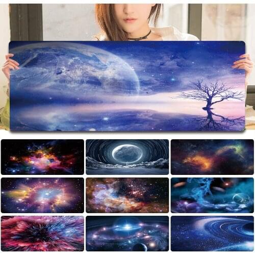 Waterproof Large Portable Mouse Pad Space Series Gaming Mouse Pad Leather PC Computer Gamer Mousepad Office Computer Mouse Pad
