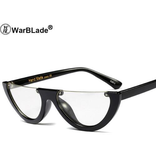 WarBLade 10 Colors Fashion Ladies Cat Eye Sunglasses Brand Designer Vintage Women Clear Lens Eyewear UV400 Oculos de sol