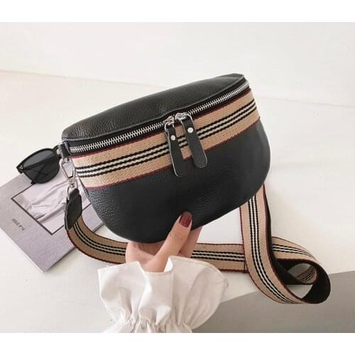 Women Crossbody Bag Designer Women Shoulder High Quality Female Bag 100% cowhide Wide shoulder strap Women Messenger Bags Soft