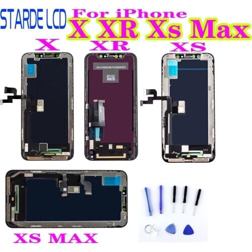 AAA+ For iPhone X XR Xs Max LCD Dispaly Touch Screen Digitizer Assembly with Frame Repalcement Screen LCDS