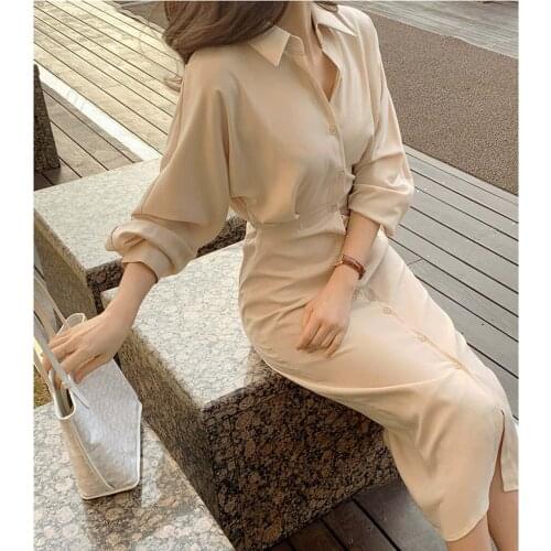 2021 Plus Size Summer Shirt Dress Evening Female Vintage Dress Party Oversize Long Sleeve Beach Women Dresses Robe Vestido Prom
