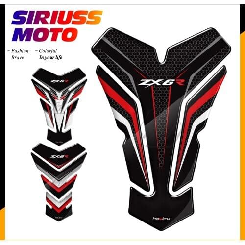 3D Motorcycle Tank Pad Protector Sticker Case for Kawasaki ZX6R ZX-6R 636 All