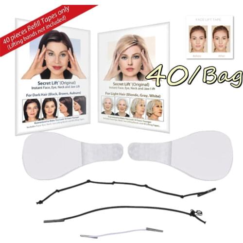 40 Pcs/Set Women Makeup Invisible V-Line V Face Shape Stickers Slimming Tools Lines Neck Chin V Shaper Lifting Tapes