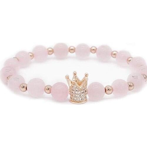 8mm black crown multicolor Agate Chakra Healing Reiki Buddha Yoga Bracelet elastic adjustable Volcanic Stone Bangles cete4