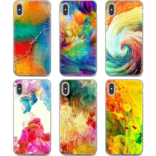 Abstract Paint Color HD Wallpaper For Samsung Galaxy Note 3 4 5 8 9 S3 S4 S5 Mini S6 S7 Edge S8 S9 S10 Plus Phone Covers