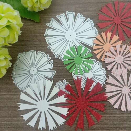 Four pcs Petals Flowers DIY Scrapbooking Photo Album Paper Card Craft Cute Embossing Metal Cutting Dies Stencils