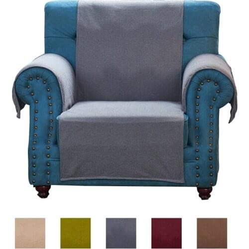 Polar Fleece Sofa Cover Solid Color Sofa Covers For Living Room Non-slip Washable Removable Sofa Couch Protector Cover Furniture