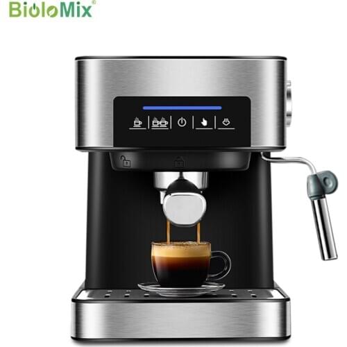 BioloMix 20 Bar Italian Type Espresso Coffee Maker Machine with Milk Frother Wand for Espresso, Cappuccino, Latte and Mocha