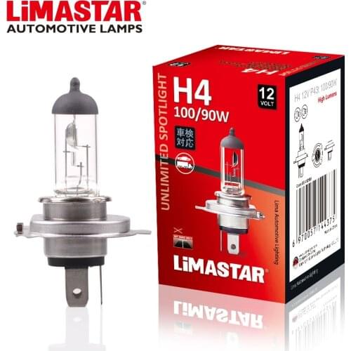 LIMASTAR 10PCS/SHRINK WRAPPED H4 LED CAR ACCESSORIES HALOGEN BULB CLEAR HEAD LIGTING CAR LAMP 12V 60/55W Super White 6000K