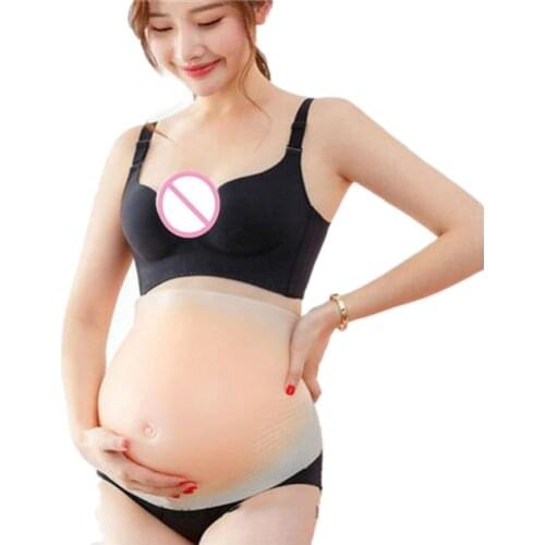 Fashion Silicone Fake Belly Artificial False Pregnancy Baby Tummy Pregnant Bump Handmade Cosplay New Top Selling Product In 2019