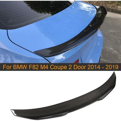 Carbon Fiber Car Rear Trunk Spoiler Wing For BMW F82 M4 Coupe 2 Door 2014 - 2018 Rear Trunk Boot Wing Lip Car Spoiler Sticker