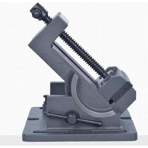 Tilting 0-90 degree tilting guide rod angle flat nose pliers Drill press bench vise 4 inch bench drill fixture