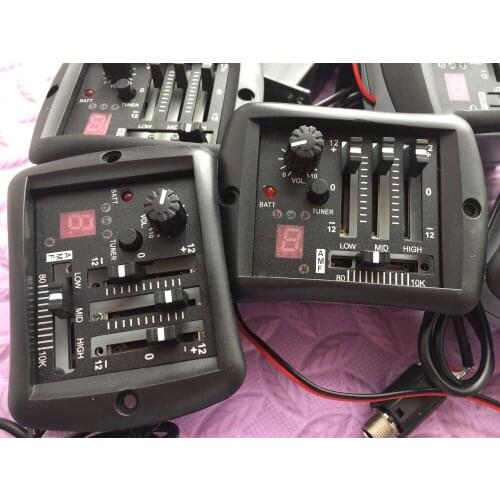 OEM New Arrival 4-Bands EQ Equalizer yama Acoustic Guitar Preamp Piezo Pickup OEM acoustic pickup eq free shipping 4 bands EQ
