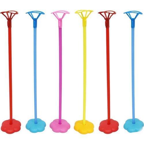 4 Sets Mini Flower Table Base Balloon Table Holder Cup Stick Stand Foil Balloon Accessories Wedding Birthday Party Decoration