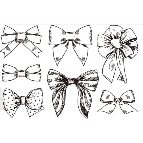 Bow clear Stamp Transparent seal for DIY scrapbooking/Card Making c518