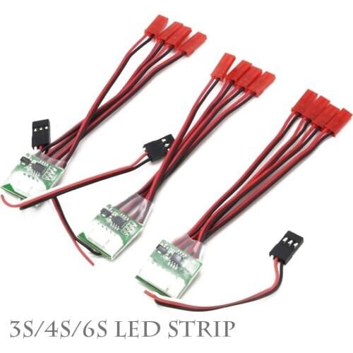 RC Waterproof LED Strip Light Controller 3S 4S 6S For Rc FPV Drone Airplane Quadcopter Toys