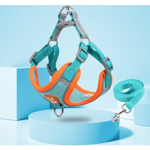 Adjustable Dog Harness No Pull Cute Puppy Cat Soft Walking Leash Set Pet Dogs Harnesses Vest Chihuahua Beagle For Small Dogs