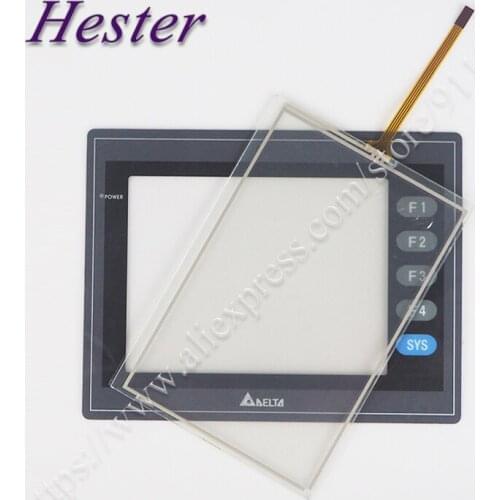 Touch Screen Glass Digitizer Panel for DELTA DOP-A57BSTD Touchpad + Protective Film Overlay