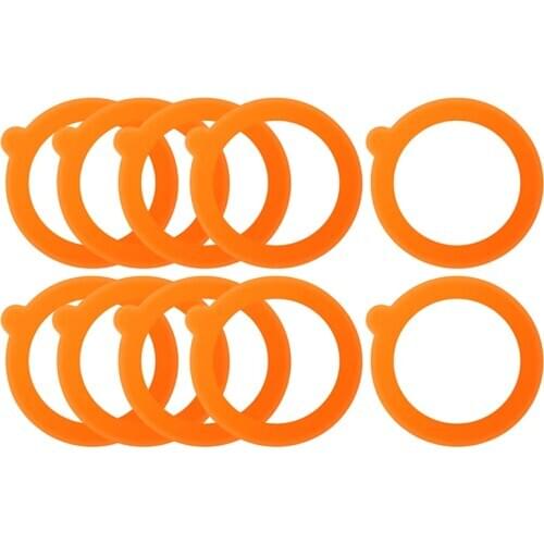 Fashion20 Pieces Replacement Silicone Seals Replacement Rubber Jar Seals Airtight Silicone Gasket Sealing Rings for Glass Clip