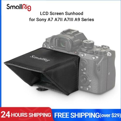 SmallRig LCD Screen Sunhood for Sony A7 A7II A7III A9 Series DSLR Camera/Camcorders Viewfinder Sun Shield Hood-2215