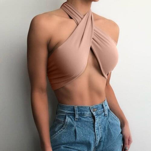 Halter Sexy Strapless Wrap Crop Tops Women Fashion Ruched Tube Top Cropped Feminino Underwear Vest Top Streetwear