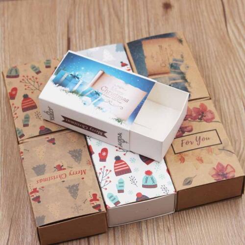 10pcs/lot flower pattern gifts packaging slide box marbel background heart wedding favors display box Handmade Thank you box