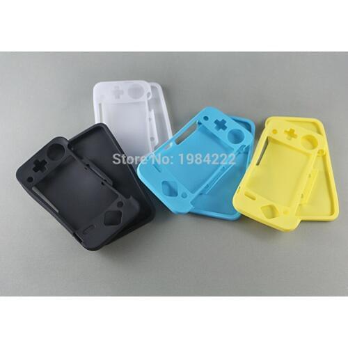 2sets/lot Colorful Silicone Case Skin For New 2DS LL Durable Protective Cover Gel Rubber Sleeve Case For New 2DS LL/XL