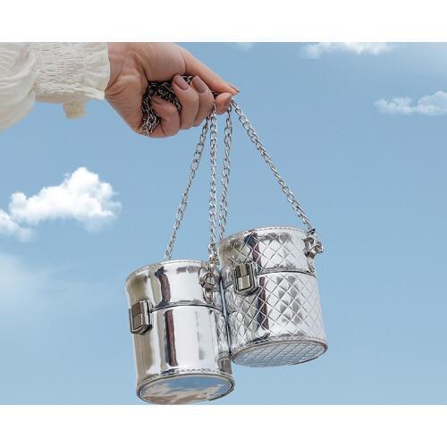 2020 Mini Flap Cylinder Bag Fashion High-quality Patent Leather Womens Designer Handbag Link Chain Shoulder Messenger Bag Purse