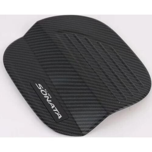 Car Styling Accessories For Hyundai Sonata DN8 2020 2021 ABS carbon fiber Gas Tank Cover Fuel Cap Protector Trims Sticker