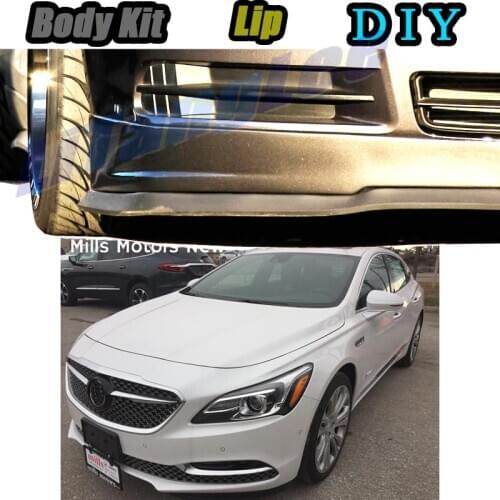 Car Bumper Lip Front Spoiler Skirt Deflector For BUICK Allure 2005~2020 Tune Car Modified Body Kit VIP Hella Flush Lips