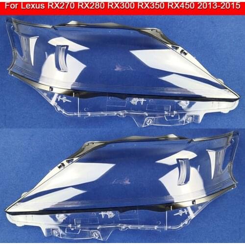 Car front Headlight cover For Lexus RX280 RX300 2013-2015 Headlamps Transparent Lampshades Lamp Shell Headlights Cover