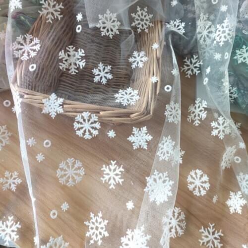 White embroidery lace fabric wedding birthday Christmas goods handicrafts DIY embroidery and skirt intimate accessories