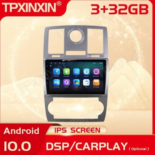 Carplay Android Radio Receiver For Chrysler 300C Jeep Dodge 2004 2005 2006 2007 2008 2009 2010 2011 2012 2013 2014 GPS Head Unit