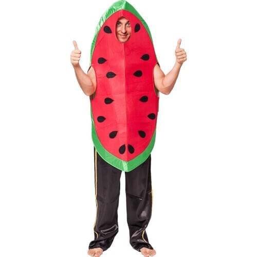 Carnival Costume Men Fruit Cosplay Adult Costume Watermelon Costume Loose Christmas Costume