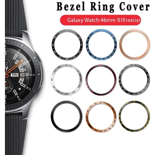 Metal Bezel Ring Case For Samsung Galaxy Watch 46mm 22mm Bezel Styling Frame Case Cover Protection For Samsung Gear S3 кольцо