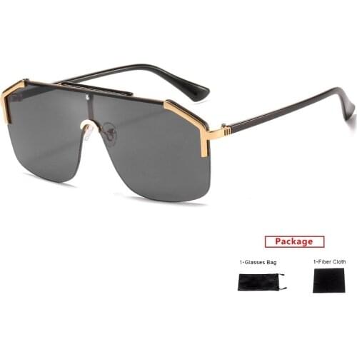 Mimiyou Square Rimless Punk Sunglasses Men Vintage Pilot Glasses Women Sun Glasses Women Brand UV400 Eyeglasses gafas de sol