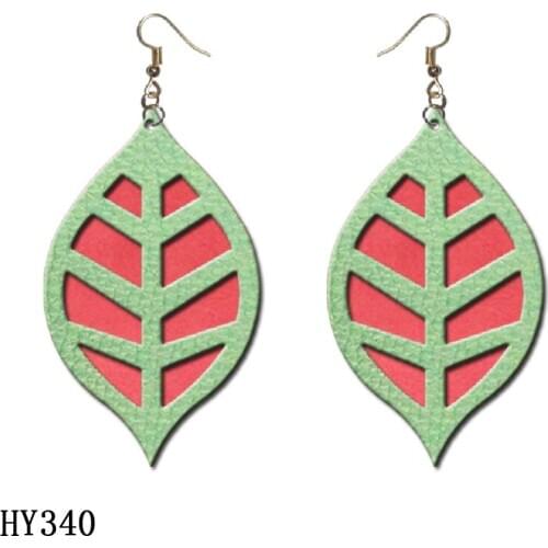 Hollow green Leaf Shape Earrings Cutting Dies Wooden Dies Suitable for Common Die Cutting Machines on the Market