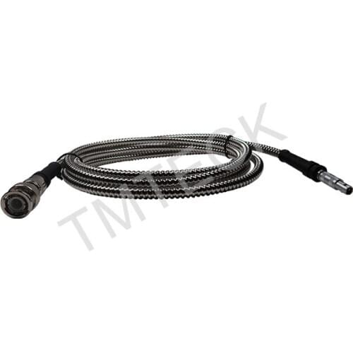 Lemo00-BNC flexible Stainless Steel Protection Shielding Ultrasonic Cable armored single cable