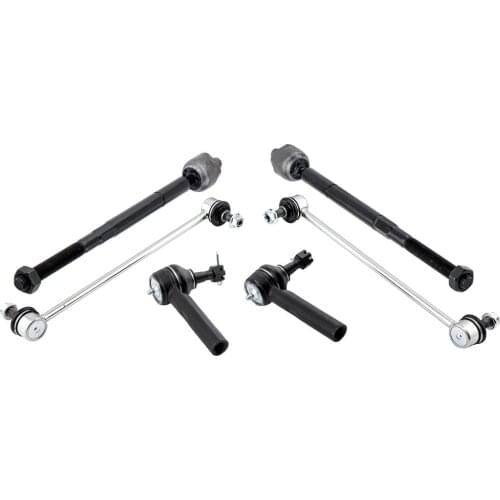 Inner Outer Tie Rod Set Front Sway Bar Ends Kit For Dodge Avenger 200 Sebring EV800400 ES800408