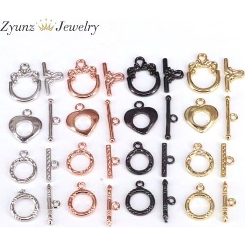 10PCS, Mix Color Brass OT Clasp,Toggle Clasps, jewelry clasps, connectors Clasps,Brass Clasp,Connectors Findings