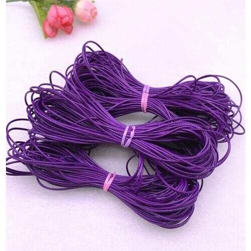 0.5-2.0mm Purple Waxed Cord Waxed Thread Cord String Strap Necklace Rope Beads for Jewelry Making DIY Bracelet Accessories