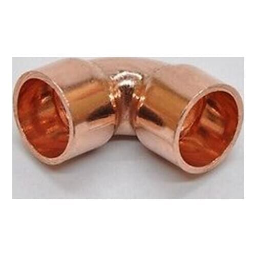 15x1mm 90 Degree Elbow Copper End Feed Plumbing Pipe Fitting for gas water oil
