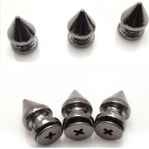 Free shipping 20PCS 12MM Metal Screw Back Spots Silver Tree Spikes Studs, used for Leather Craft,Jeans,Hats,Shoes,Punk