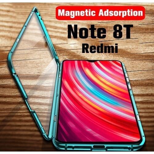 Case on for Xiaomi Redmi Note 8T flip coque fundas cases magnetic adsorption phone cover ksiomi xiomi not 8 t t8 note8 bumper