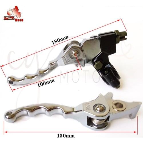 Motorcycle ATV monkey parts 7/8" FOLDING BRAKE CLUTCH LEVER Chrome For SDG SSR 70 110 107 125 140 150cc PIT DIRT BIKE ATV Atom